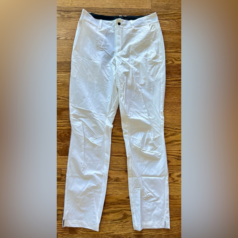 Oakley Men's White Golf Performance Chino Workout Pants Slacks 28x32